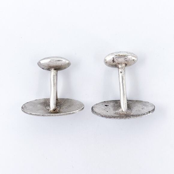 Vintage Sterling Silver 925 D Monogram Cuff Links - Picture 4 of 6